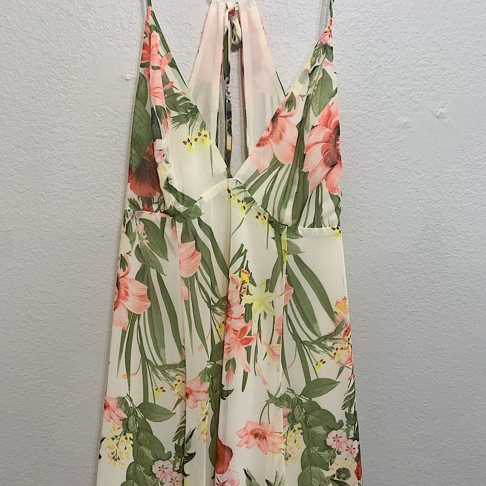White Floral Dress